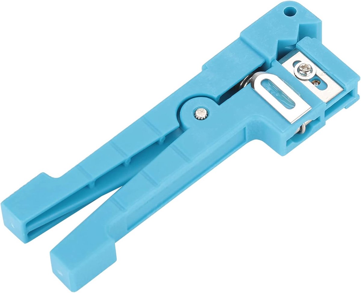 Glasvezel Stripper - Mantelstripper Kabelstripper - Glasvezel Bewerken - Verstelbare Bladen - 0-5.6mm Kabel - Blauw