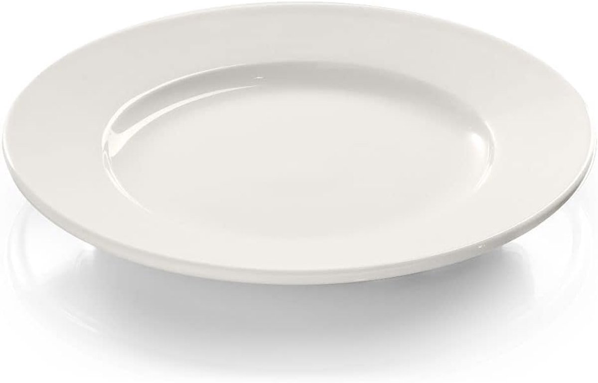 Lage Plaat - Dinerbord - Dagelijks Gebruik - Hoogwaardig Porselein - 165 cm Diameter - Wit