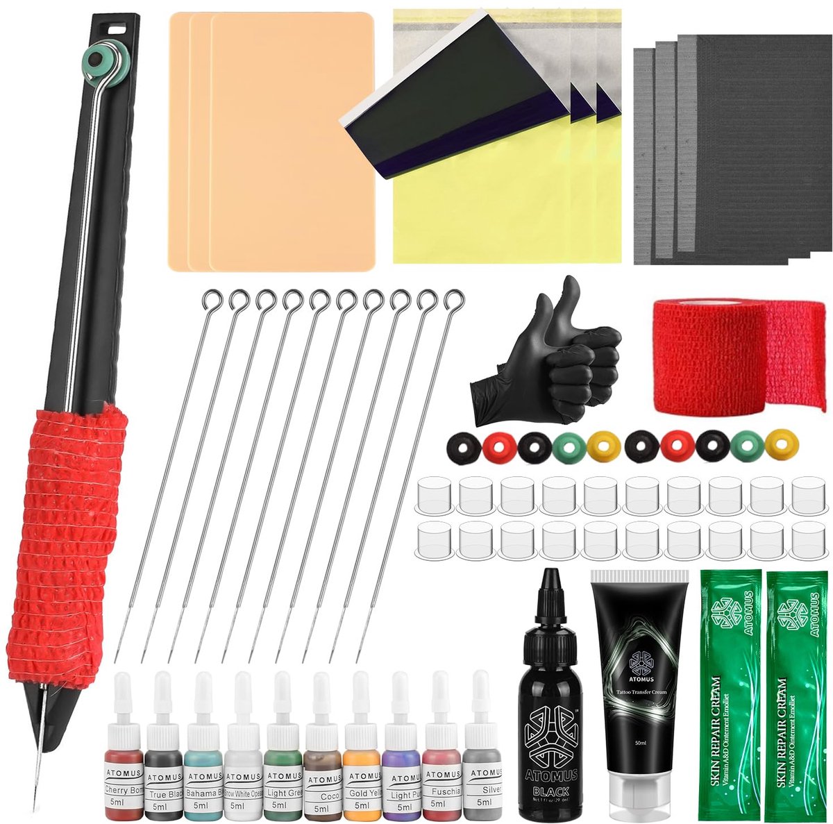 Tattoo Pen Kit - Compleet DIY Tattoo Set - Inclusief Inkt en Naalden
