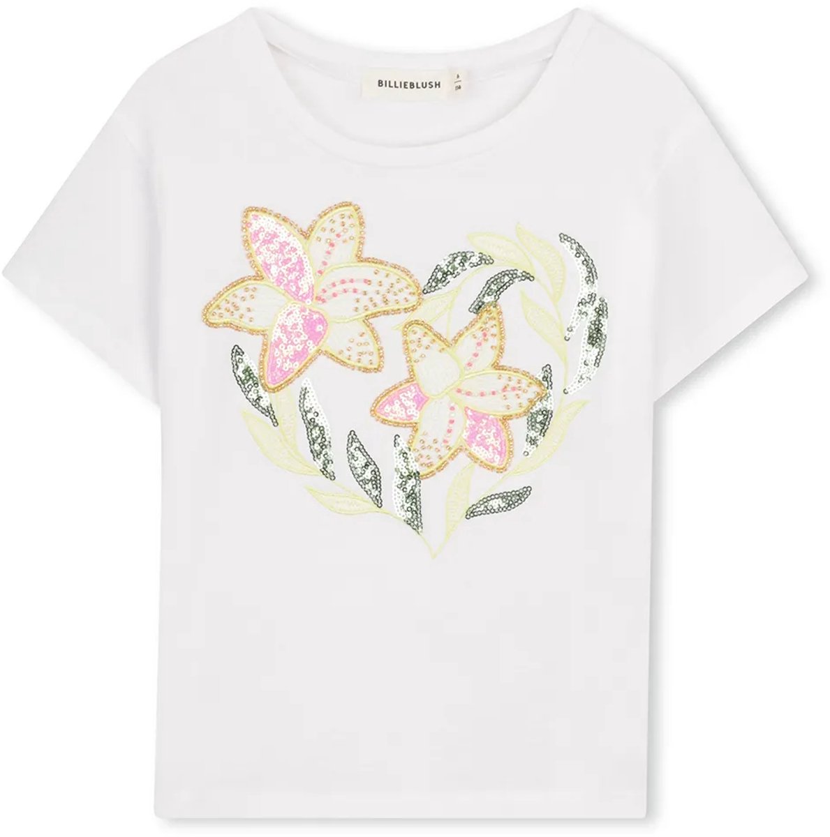 Billieblush U21934 T-shirt Met Korte Mouwen Wit 8 Years Meisje