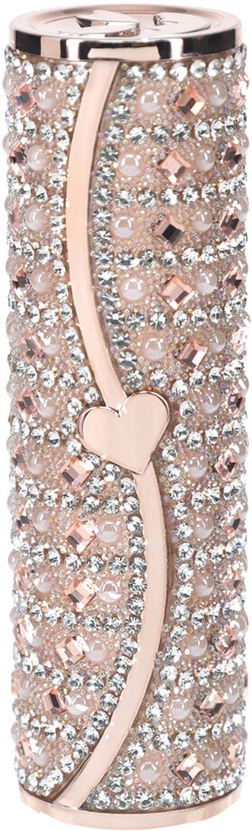 Loveline by Shots Sexy Tiffany - Lipstick Vibrator with 4 Attachments - Pink - Roze