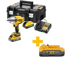 DeWALT DCF900H2T Accu slagmoersleutel 1400Nm 1/2 frictiering 18V XR POWERSTACK 5.0Ah in TSTAK