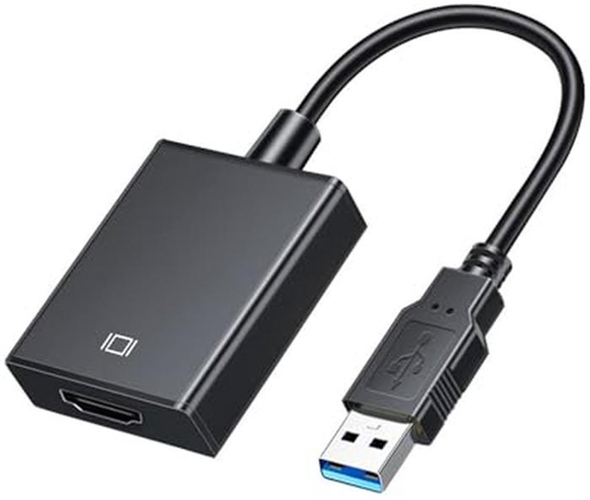 USB naar HDMI adapter met HD 1080P - Geschikt voor pc, laptop, HDTV en projector