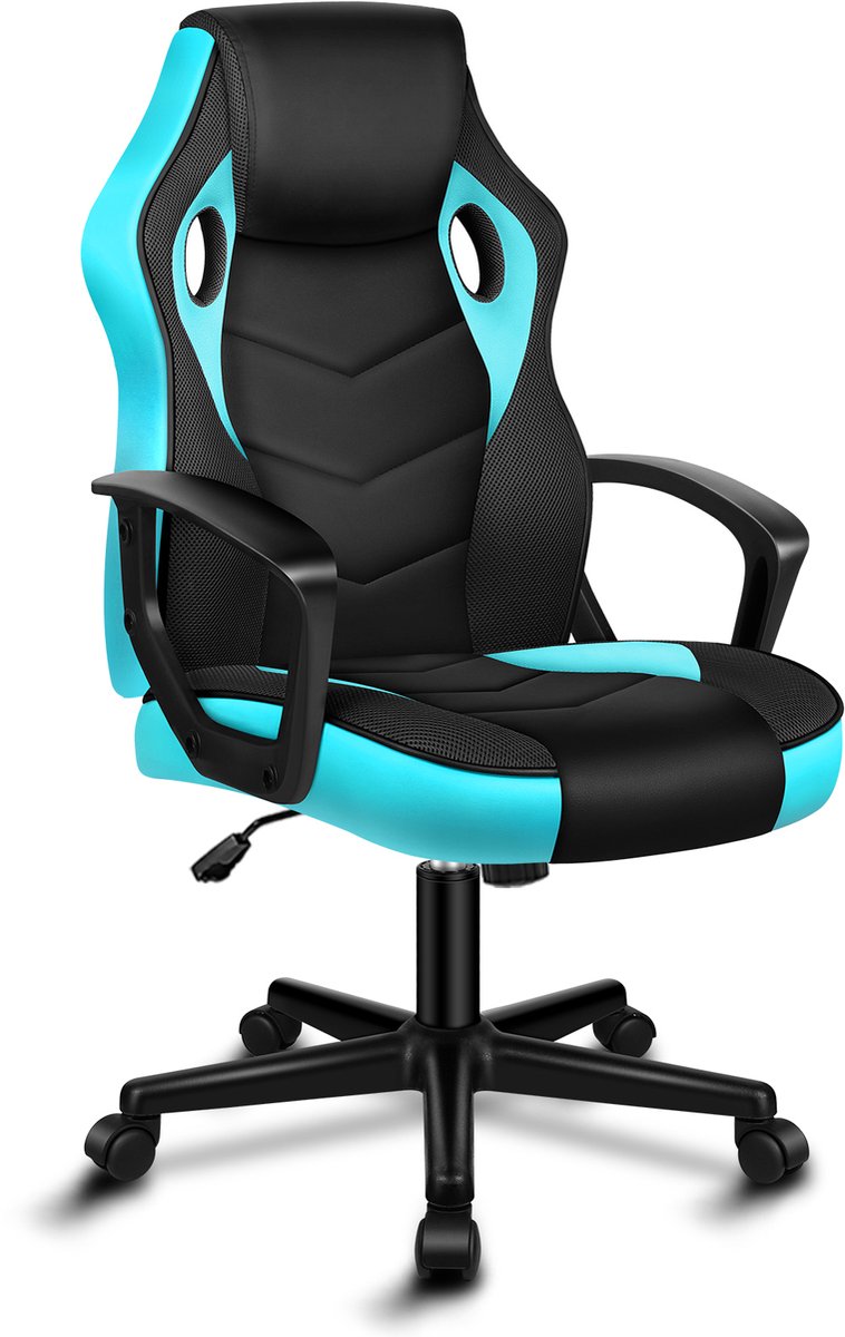 Race bureaustoel, draaibare PC-gamingstoel.