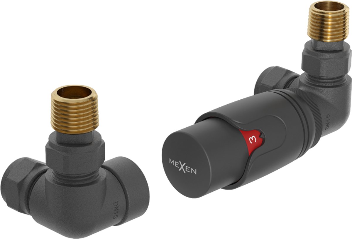 Mexen G00 thermostaatset axiaal, antraciet - W903-900-66