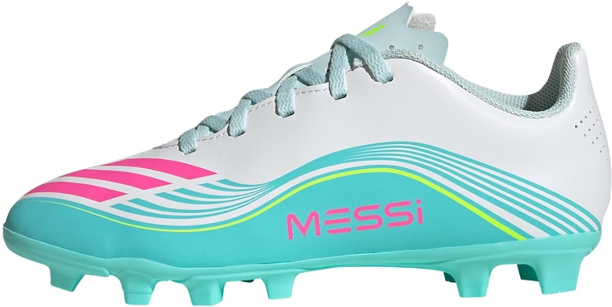 Adidas Performance F50 Messi Club Firm Ground / Multi Ground Voetbalschoenen Kids - Kinderen - Wit
