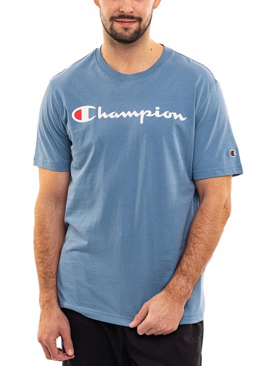 Champion Sportshirt Heren - Blauw - Polyester