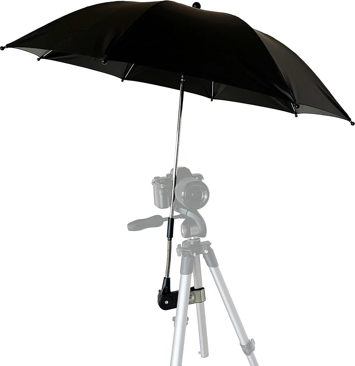 Statief Scherm - Blokkeer Paraplu - Buiten Filmen - Regen Zon Bescherming - Opvouwbaar