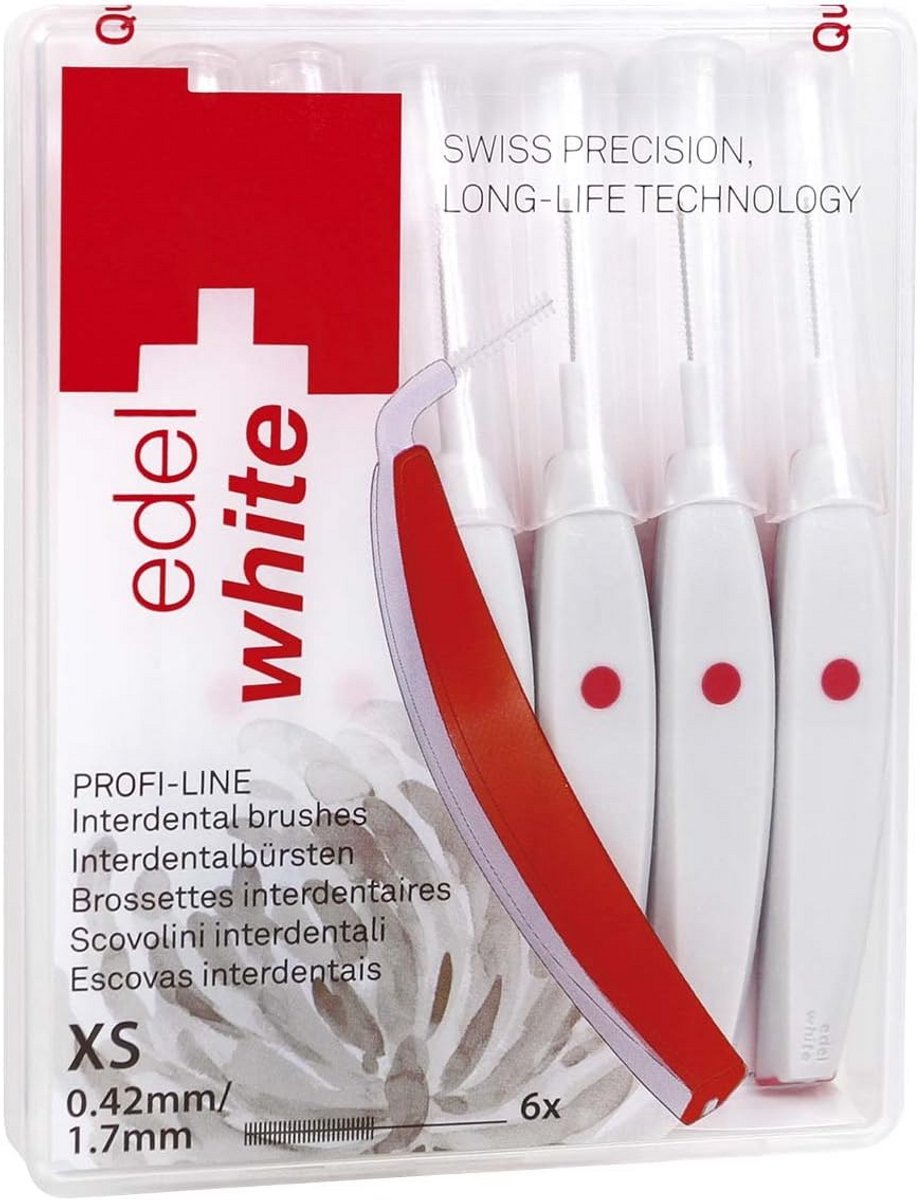 Interdentale Borstels - Tandenstokers - Mondhygiëne - Herbruikbaar - XS - Wit