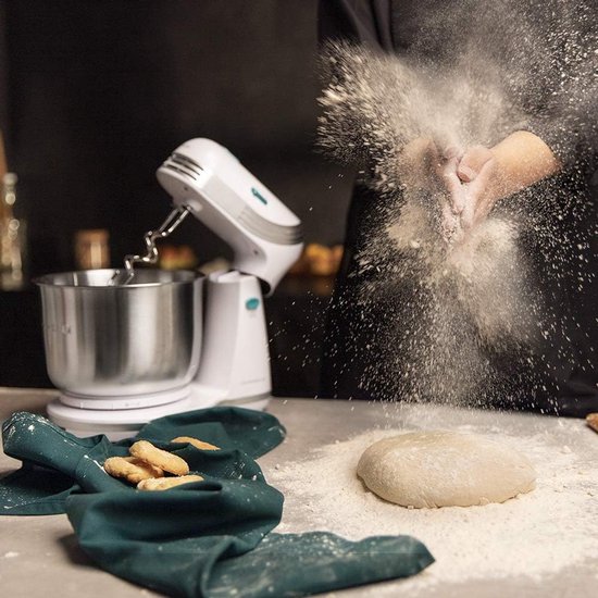 Keukenmachine - Mixer Deegmaker - Bakken En Koken - Planetaire Beweging - 3 Liter Kom - Wit van Merkloos — afbeelding 3