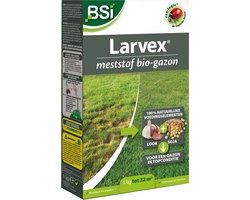 BSI - Larvex Gazon - Gazonmeststof van 100 % organische en hernieuwbare grondstoffen - 1 kg voor 33 m²