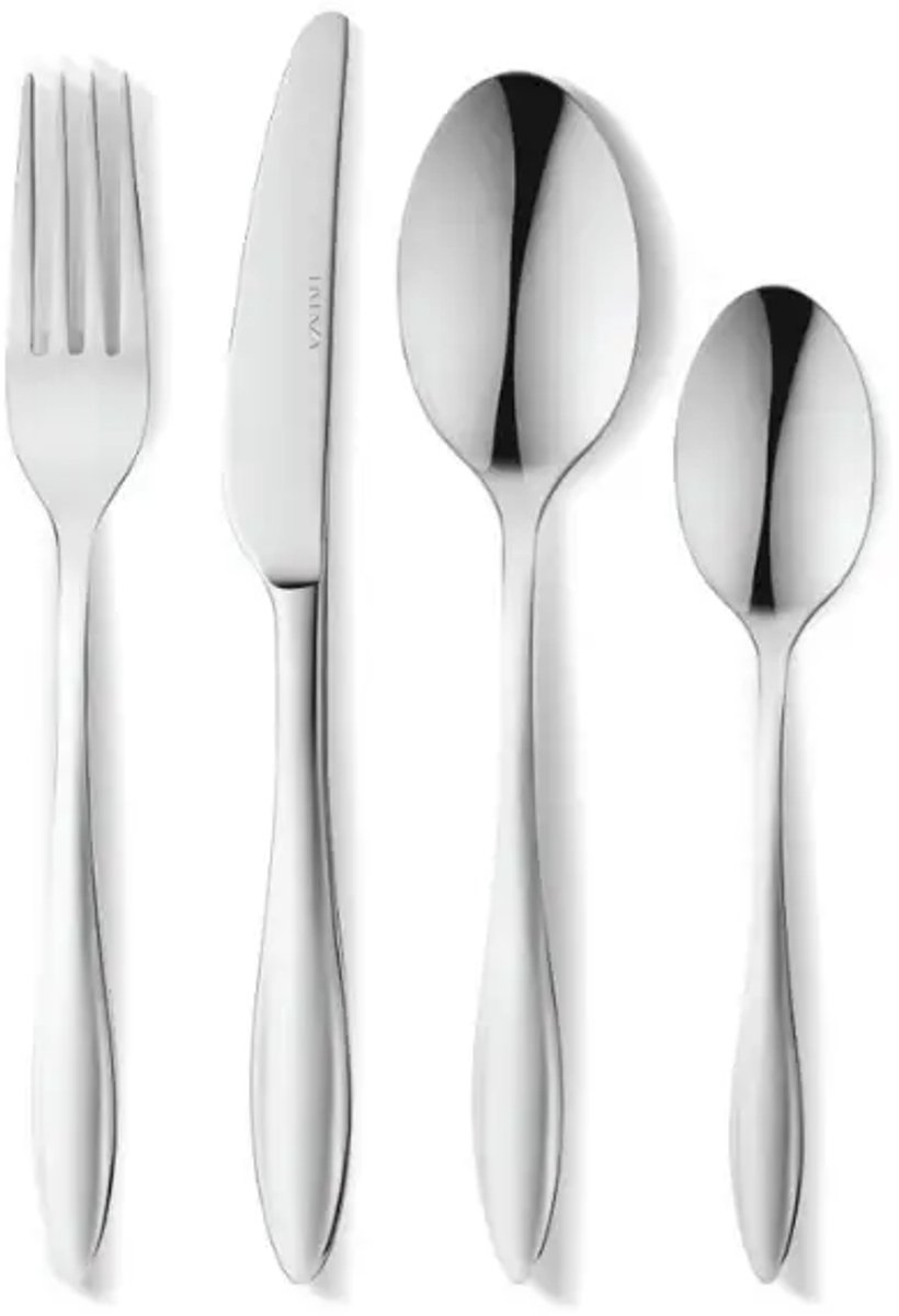Cannes - bestekset - 24-delig - 18/10 roestvrij staal - zilver - duurzaam en elegant design