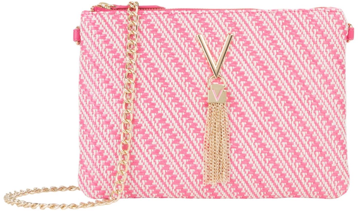 VALENTINO schoudertas clutch Divina Summer Crossover Bag Fucsia / Multi roze