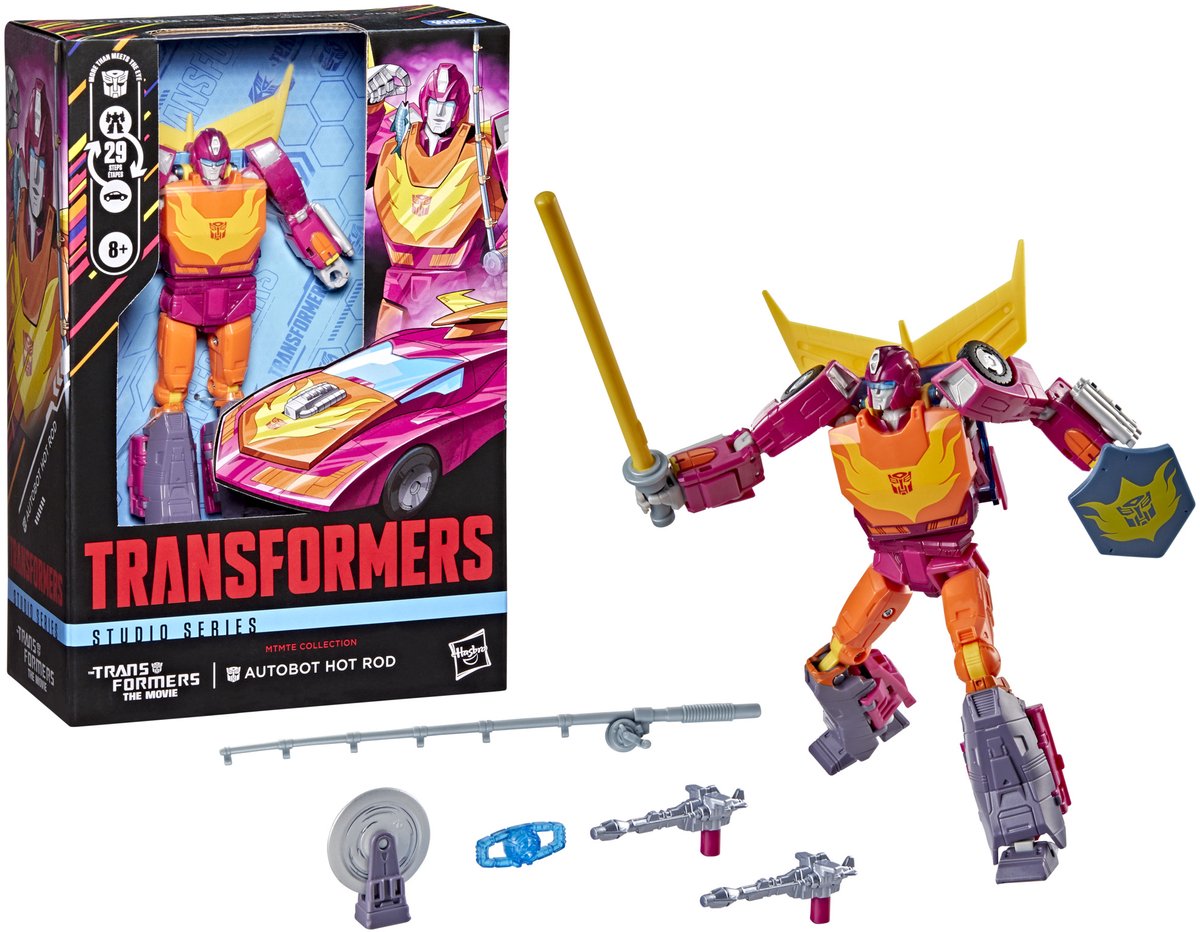Transformers Studio Series MTMTE Collection The Transformers: The Movie, Voyager Class Autobot Hot Rod - Actiefiguur 14cm