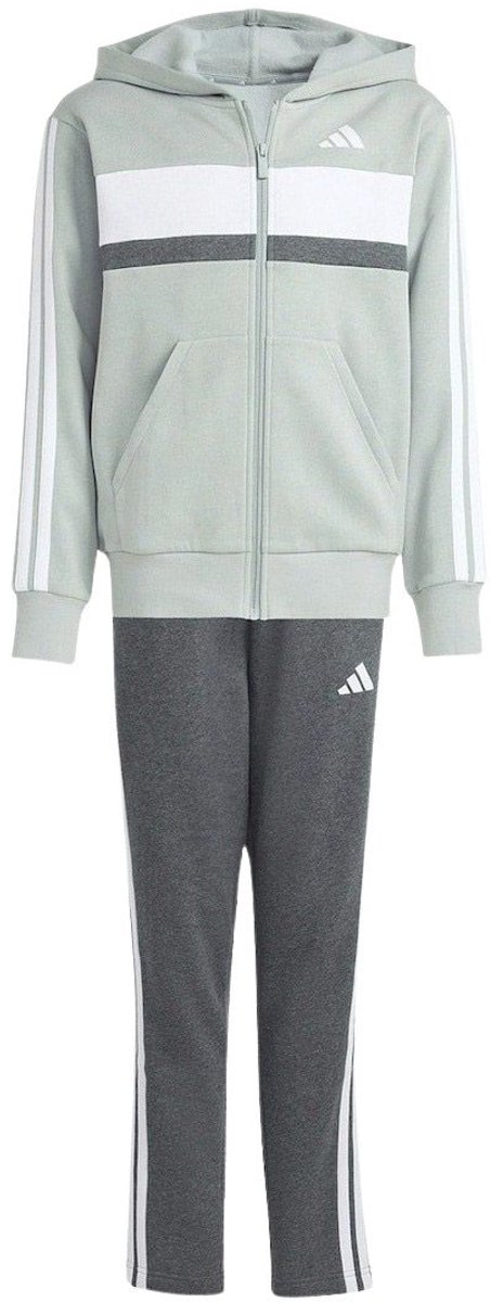 Adidas Tiberio 3-Stripes Trainingspak Junior Grijs