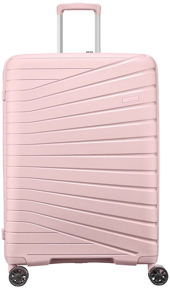Travelbags The Vibe 4-wiel Trolley 75 cm - Uitbreidbaar 110/125 liter - 75x50x33 cm - roze