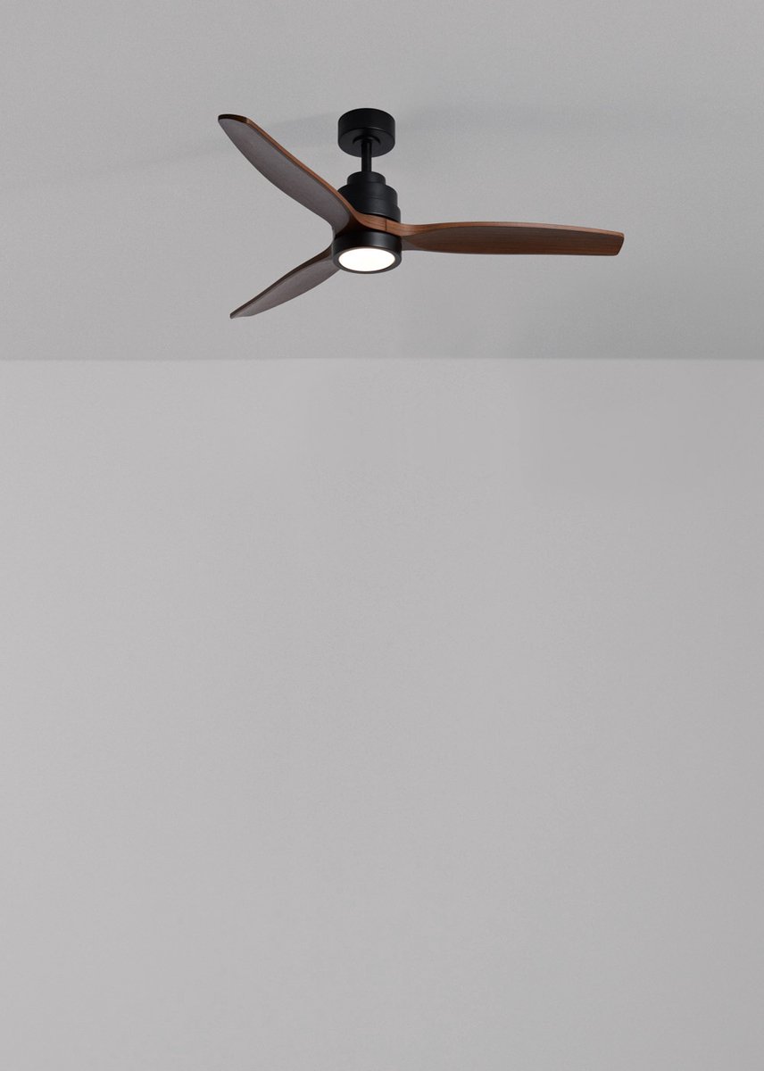CREATE - Stille plafondventilator van 40 W met technische ABS-bladen, verkrijgbaar in verschillende maten - M - Met licht - Controller voor wandmontage - WIND STYLANCE – foto 3