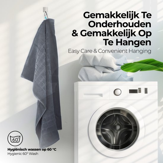 etérea Carli badmat-set Grafiet 50x80 cm Badvorleger 2-delig