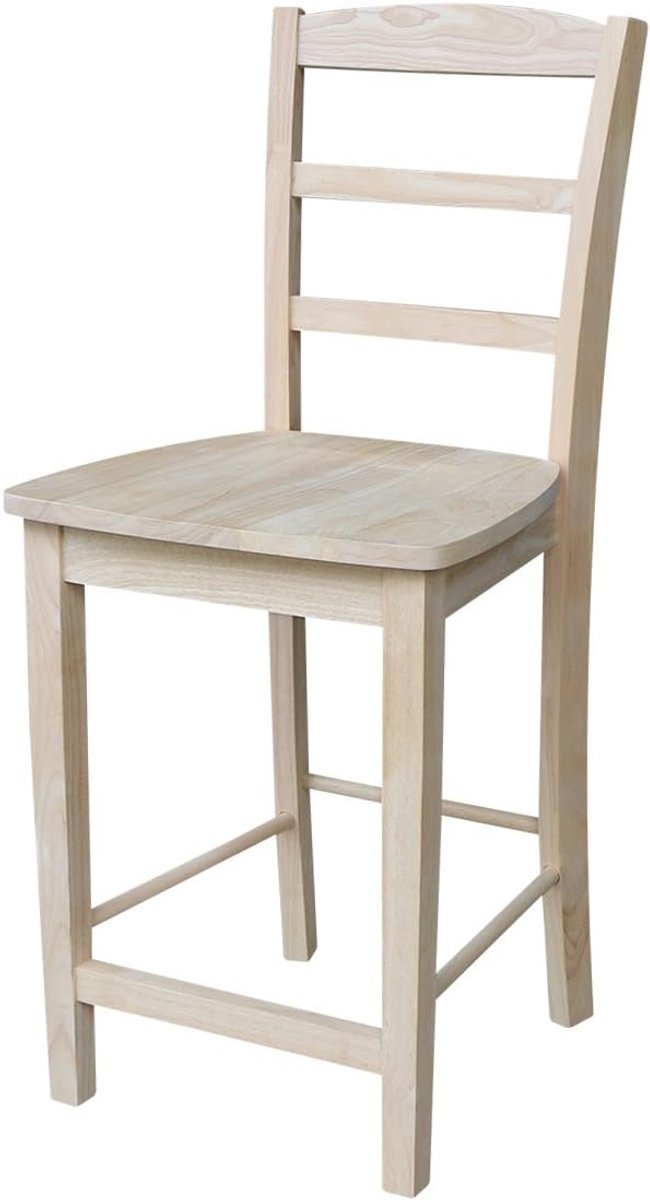 Houten Tegenkruk 60 cm Madrid - Massief Hout Onbehandeld