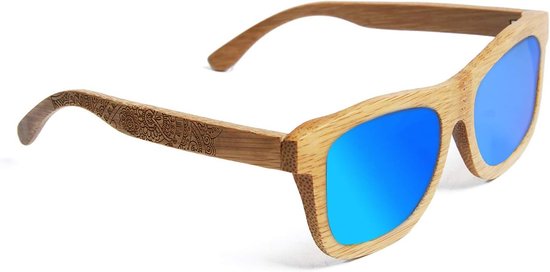 Polariserende Zonnebril Hout & Bamboe Drijvend - Unisex UV400 Bescherming van Merkloos — afbeelding 5