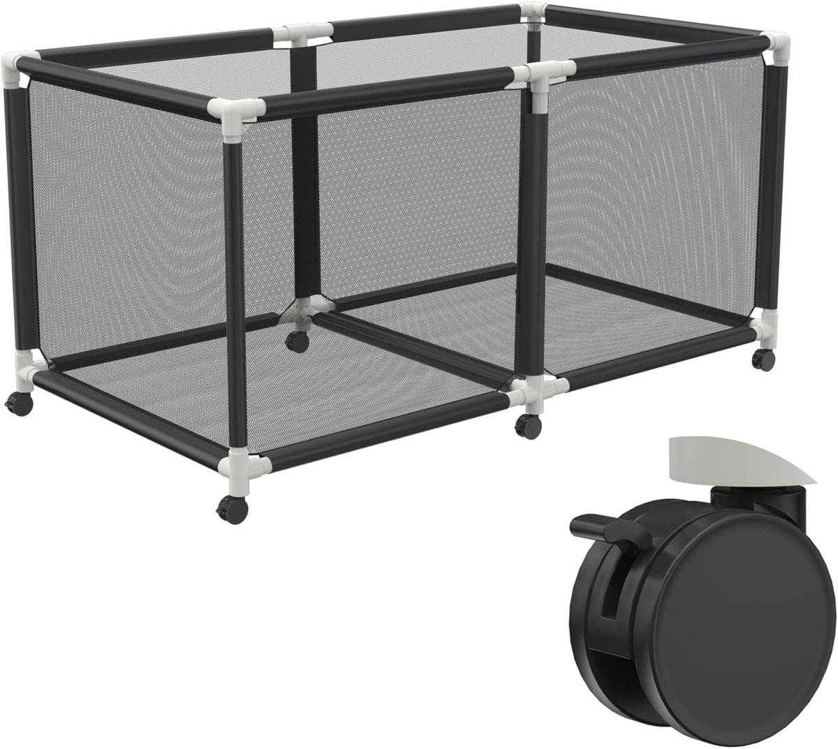 ACXIN Zwembad Opbergdoos – M – 160x79x88cm – Netstof Rolorganizer – Voor Noodles, Speelgoed, Drijvers & Ballen