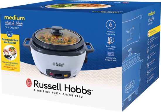 Russell Hobbs Medium Rijstkoker - 6 Porties - 27030-56