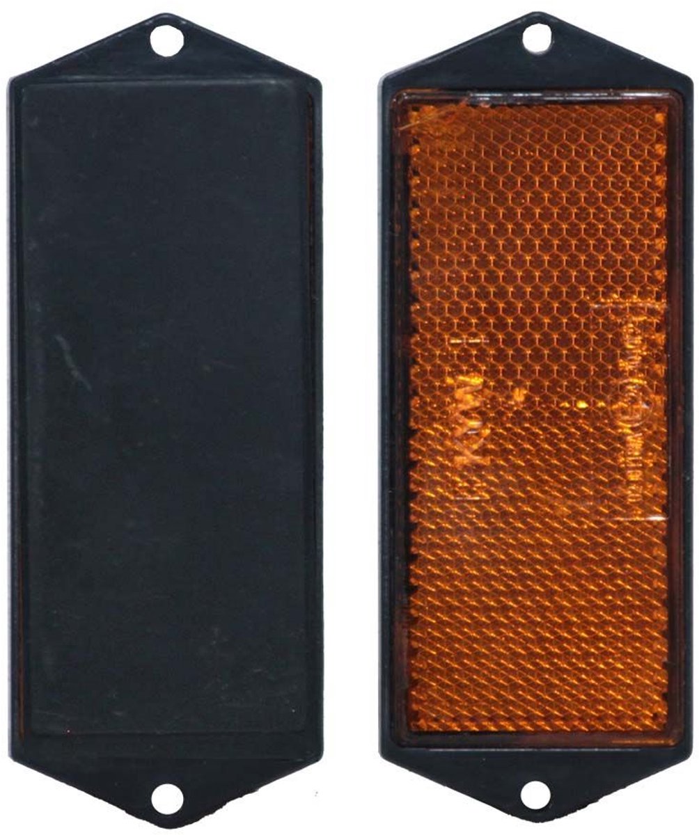 Reflector rechthoek oranje schroef set van 2 stuks - TRAILERGEAR
