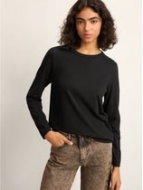 Next - Dames - T-shirt met lange mouwen en ronde hals - Zwart