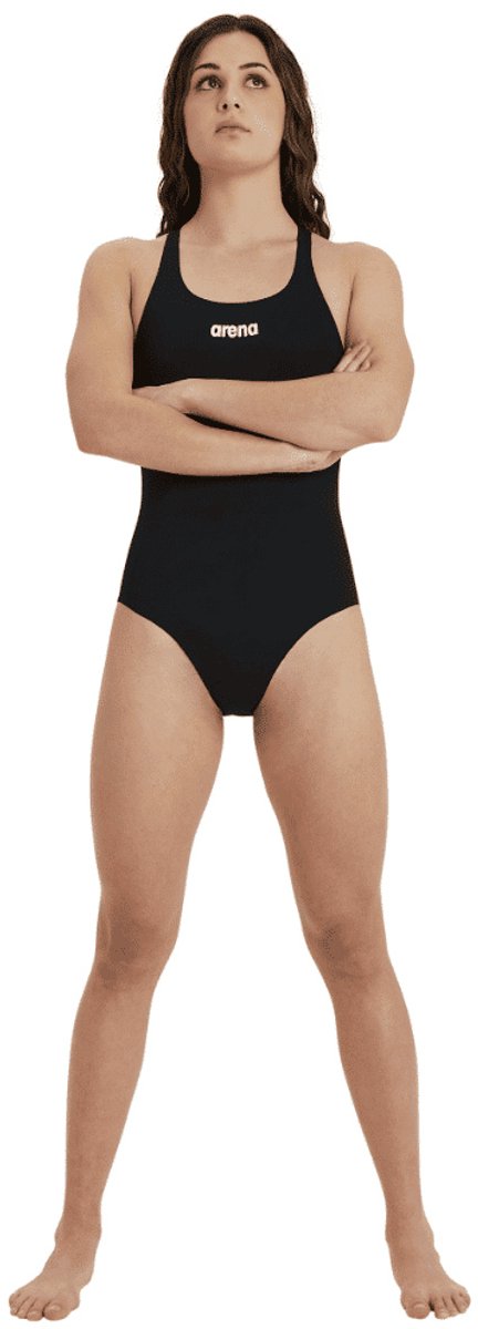 ARENA | W Team Swimsuit Swim Pro Solid black - white (Maat - 32) — afbeelding 15