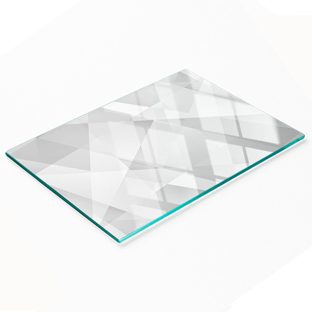 Multifunctionele decoratieve glazen snijplank voor de keuken, abstract ontwerp, 80x52 cm