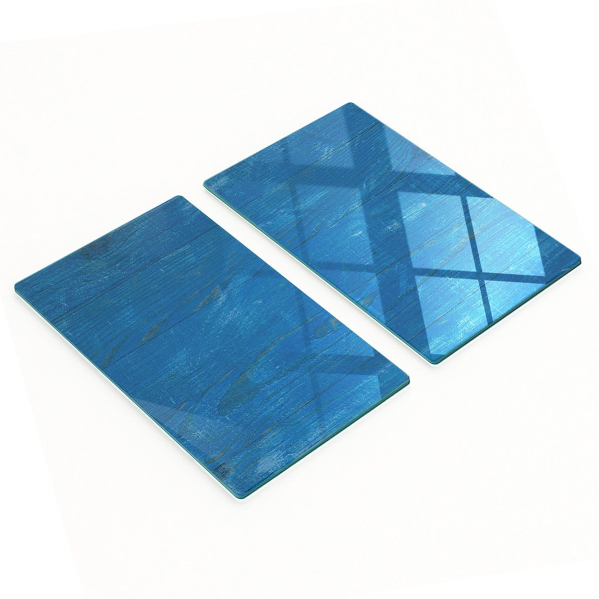 Decoratieve glazen snij- en serveerplanken, houten planken 2x30x52 cm