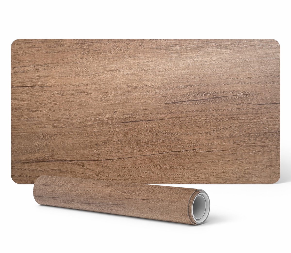 Designer beschermmat voor laptops met houtnerfstructuur 120x60 cm