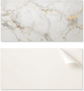 Zelfklevende vinylvloer met print, 120x60 cm, elegant marmerpatroon.