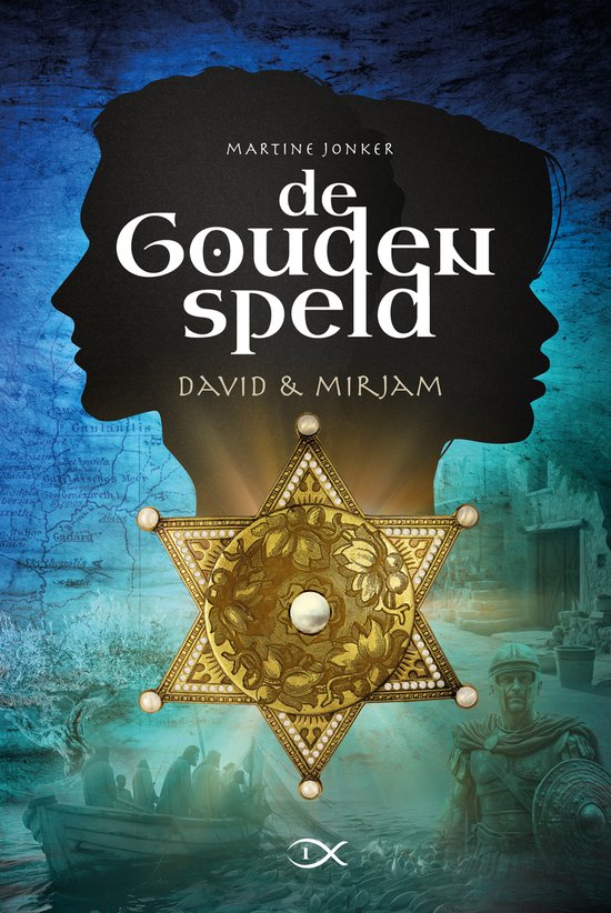 Omslag van De Gouden Speld 1 – David en Mirjam van Martine Jonker