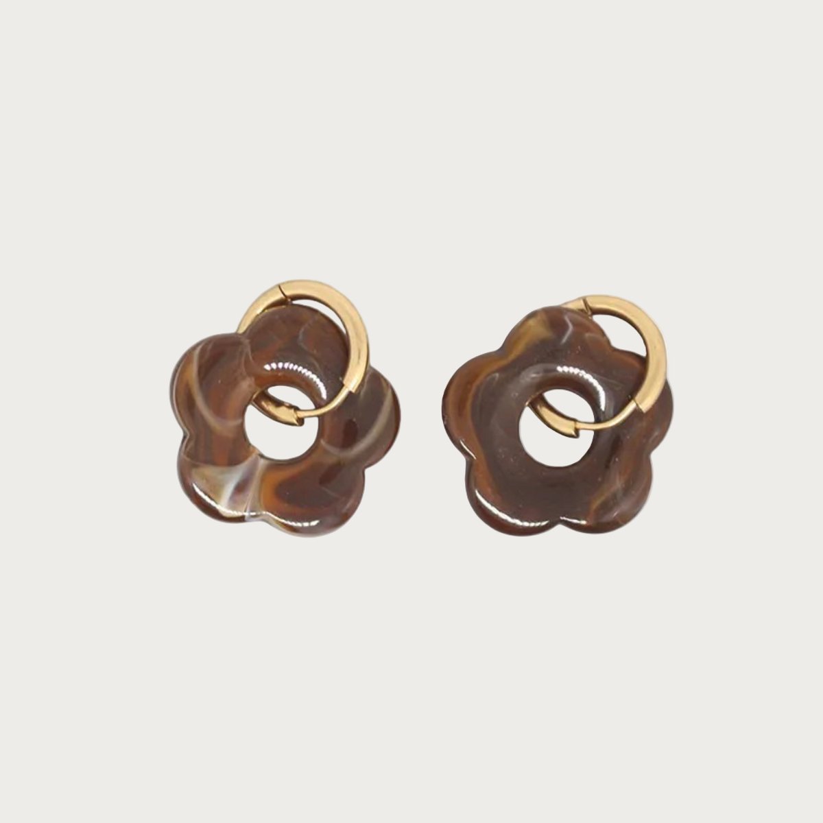 Rosy - Oorbellen - Brown