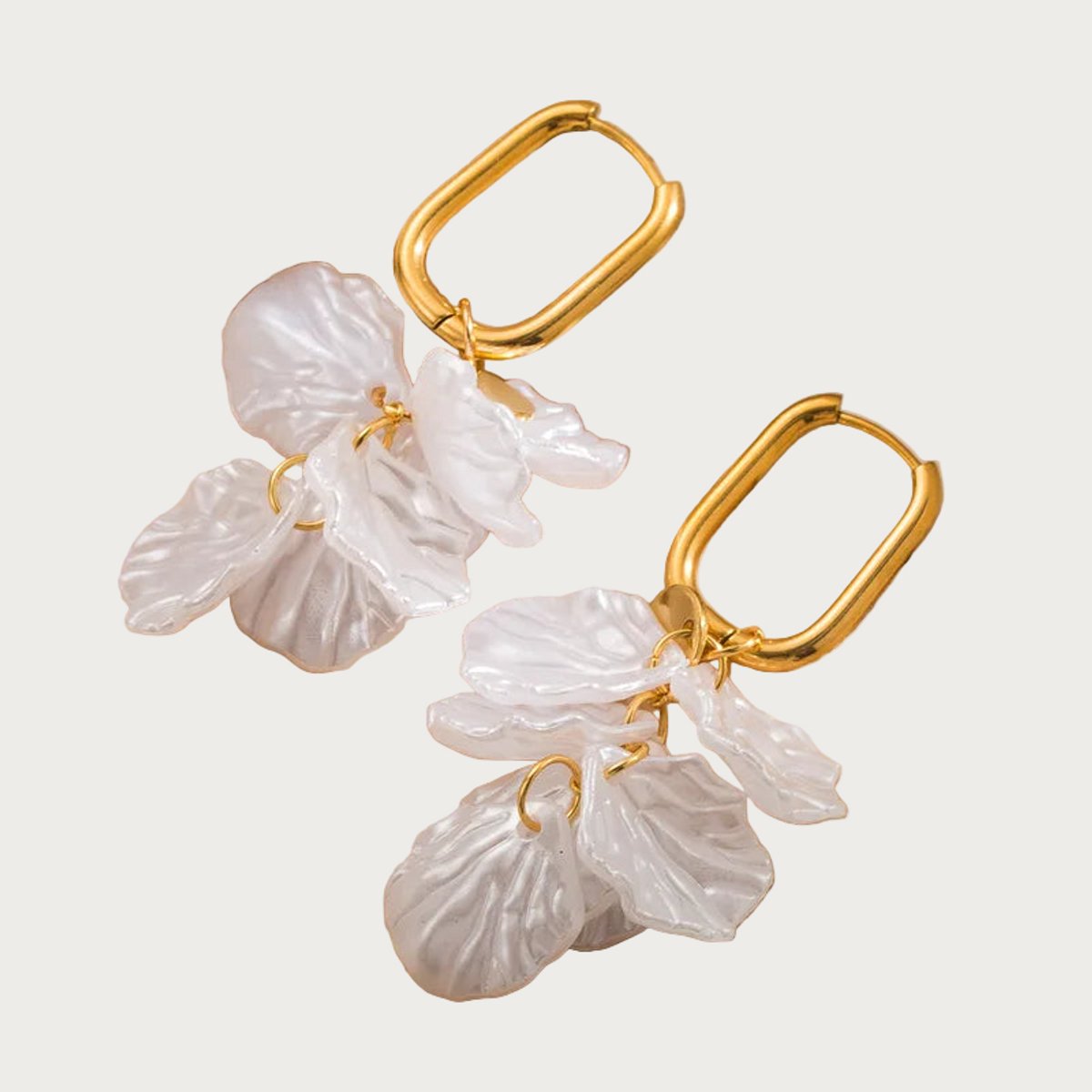 Pearl Petal – Oorbellen – Stainless Steel