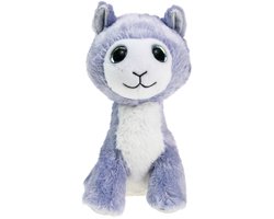 Lumo Stars pluche knuffel lama Lily 15cm met grote ogen.