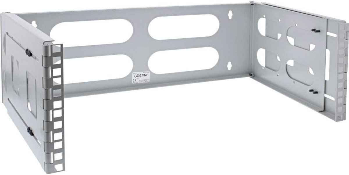 19 Inch Serverkast Wandmontage 4U Zwart - Diepte Verstelbaar 24-40cm
