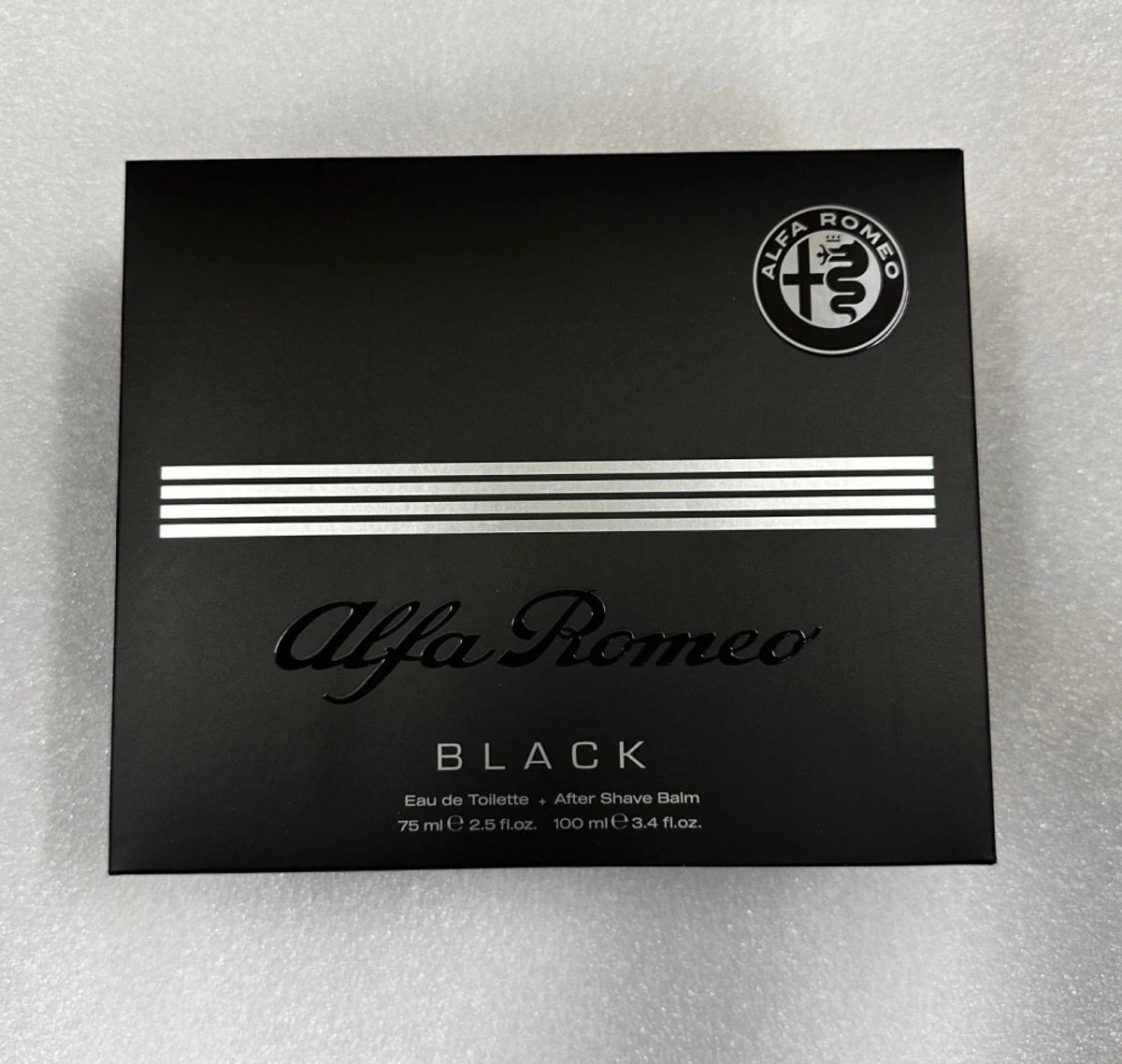 Alfa Romeo Black Eau De Toilette 75 Ml Spray After Shave balsem 100 ML