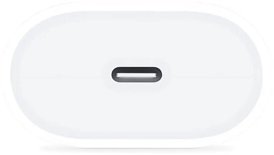 Apple 20W Power adapter - USB-C aansluiting - Snellader iPhone - Wit