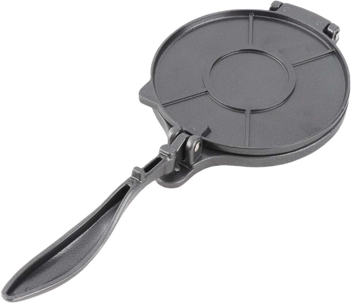 MMM® Tortilla Pers - poffertjespan - tortilla pers gietijzer - Zwart - 19 cm x 17 cm x 6 cm