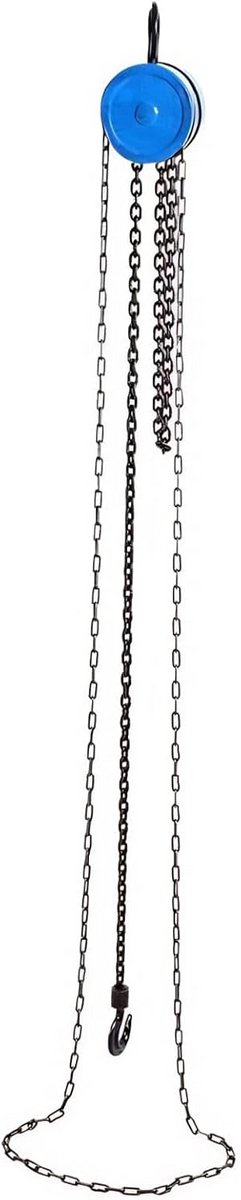 Handkettingtakel met 500 kg hefvermogen en 2,5 meter ketting