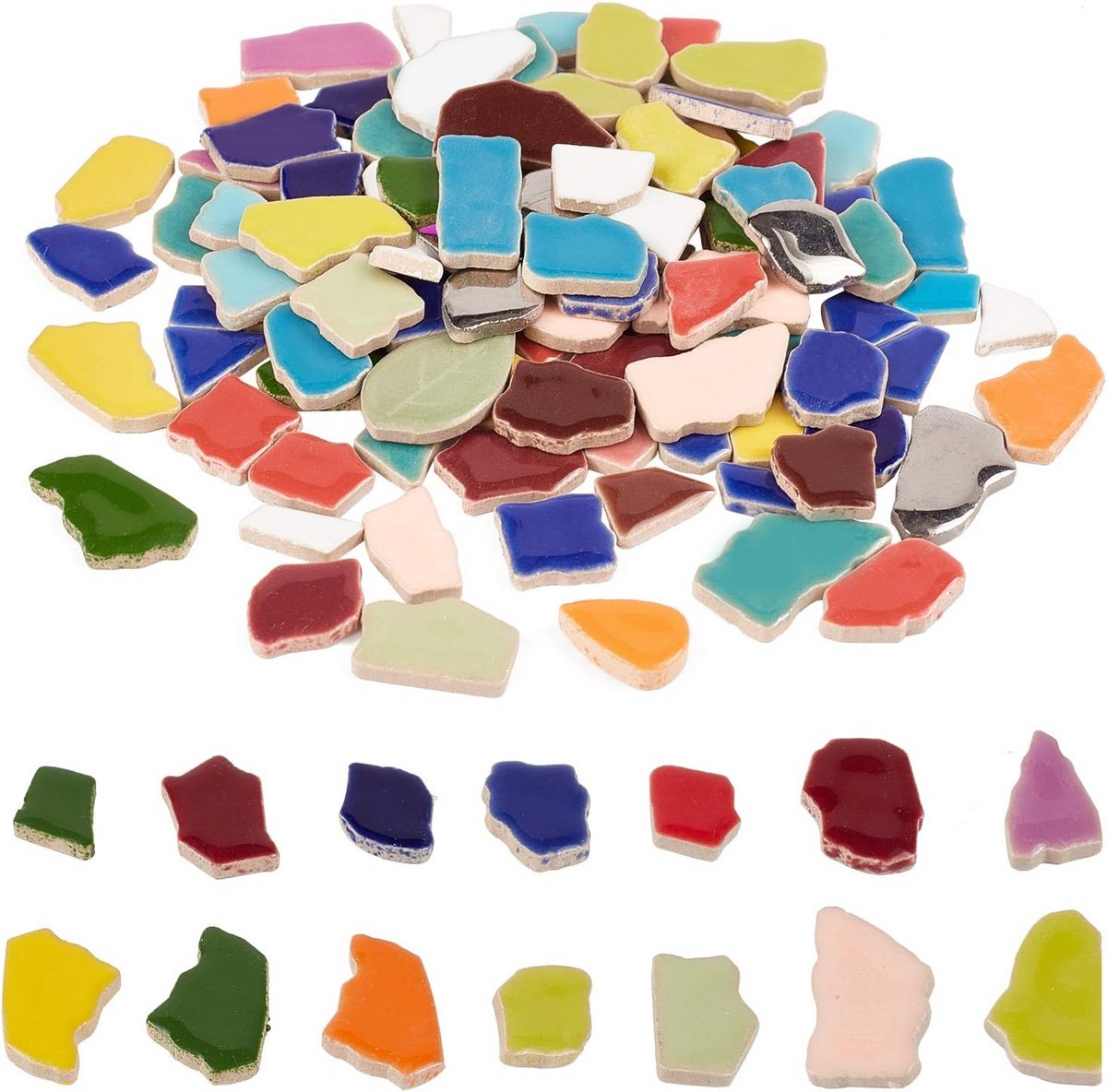 Keramische Mozaïek Tegels 260g - DIY Knutselmateriaal voor Huis & Tuin Decoratie