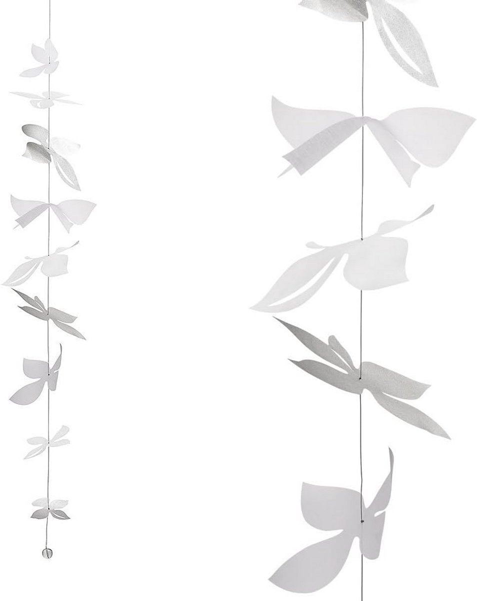 Decoratieve zilveren ketting 120 cm - voor een warme interieursfeer