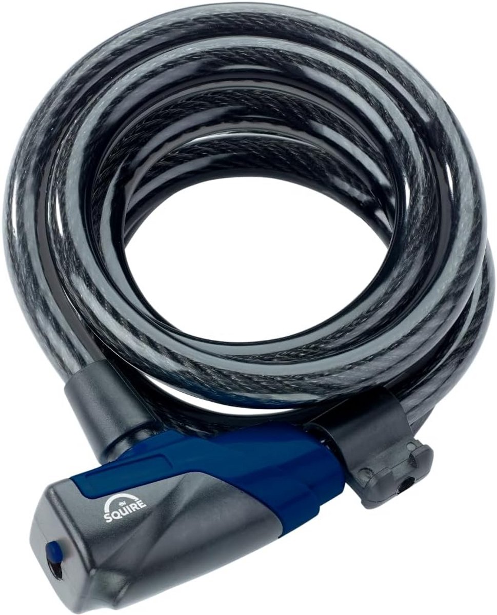 Fietskabelslot 12 mm diameter 1800 mm lengte geïntegreerd stevig licht kabelslot inclusief 3 sleutels