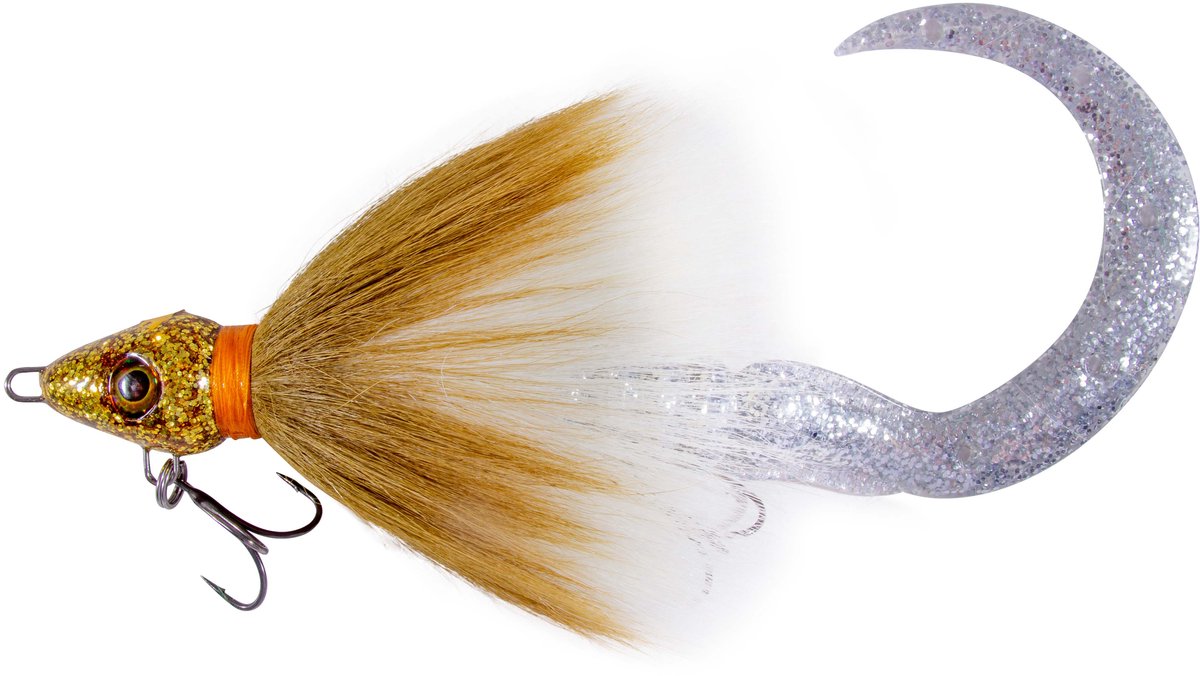 Grayton Buck-Bug Bucktail Jig S Gold Squirrel 19cm (40g) - Shad