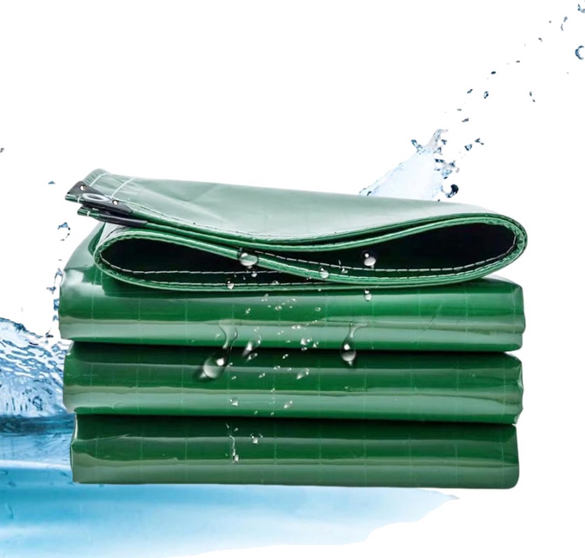Waterdichte tarphoes 1,5 x 16,5 m - multifunctioneel, lichtgewicht, weerbestendig, groen