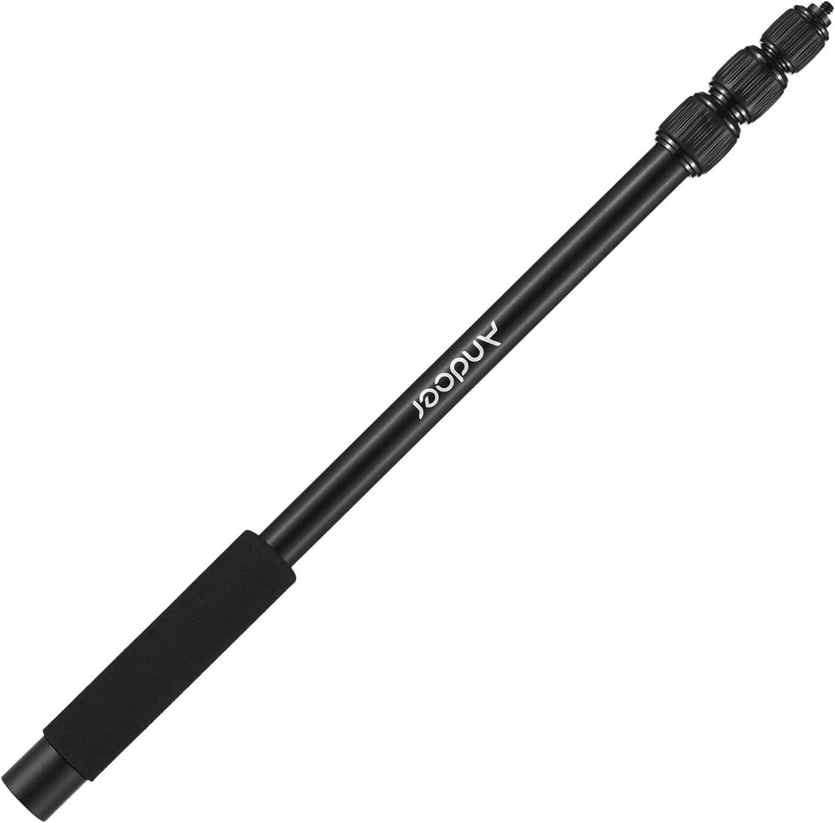 Verstelbare Microfoon Boomarm 5 Delen Aluminium – Uitschuifbare Microfoonstandaard met Draaivergrendeling