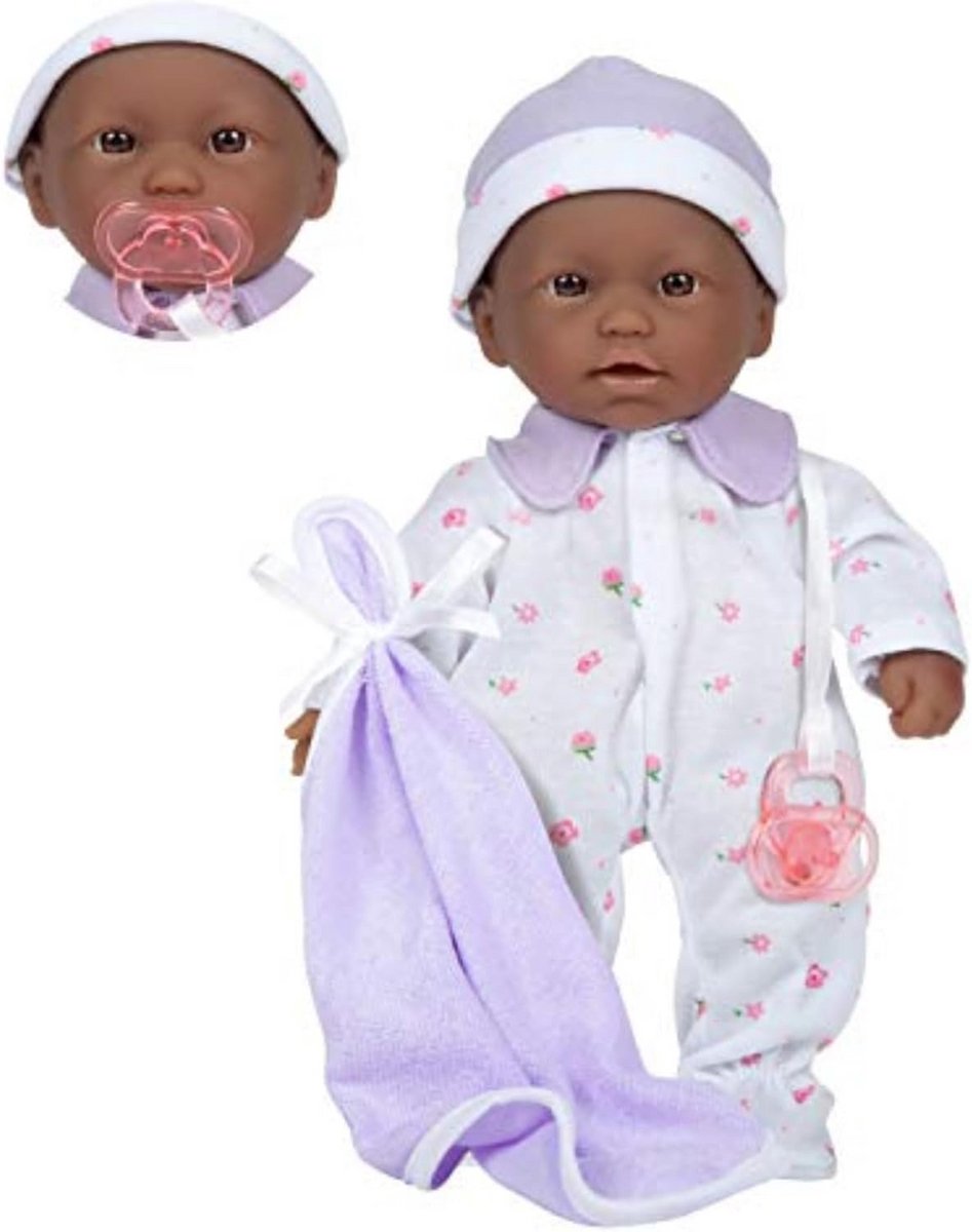11 inch Afro-Amerikaanse babyfoon met zachte body - knuffelbare speelpop