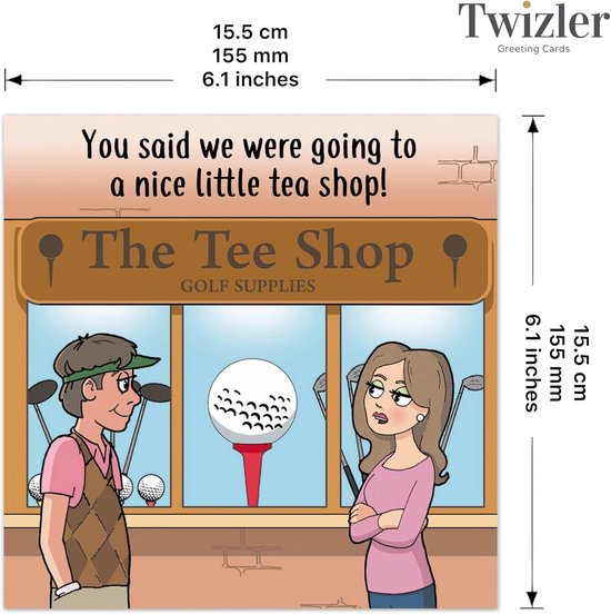 Grappige Golf Wenskaart voor Verjaardag, Vaderdag of Pensioen - Humorvolle Kaart voor Golfliefhebbers van Merkloos — afbeelding 4